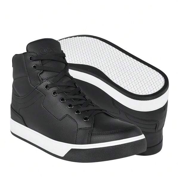 TENIS CASUALES BERLIN HOMBRE 728704-1 SIMIPIEL NEGRO