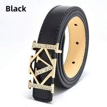 1 件时尚水钻装饰多色亮面皮带，适合女性秋季、秋季、万圣节的多功能装饰 - A - 查看 12