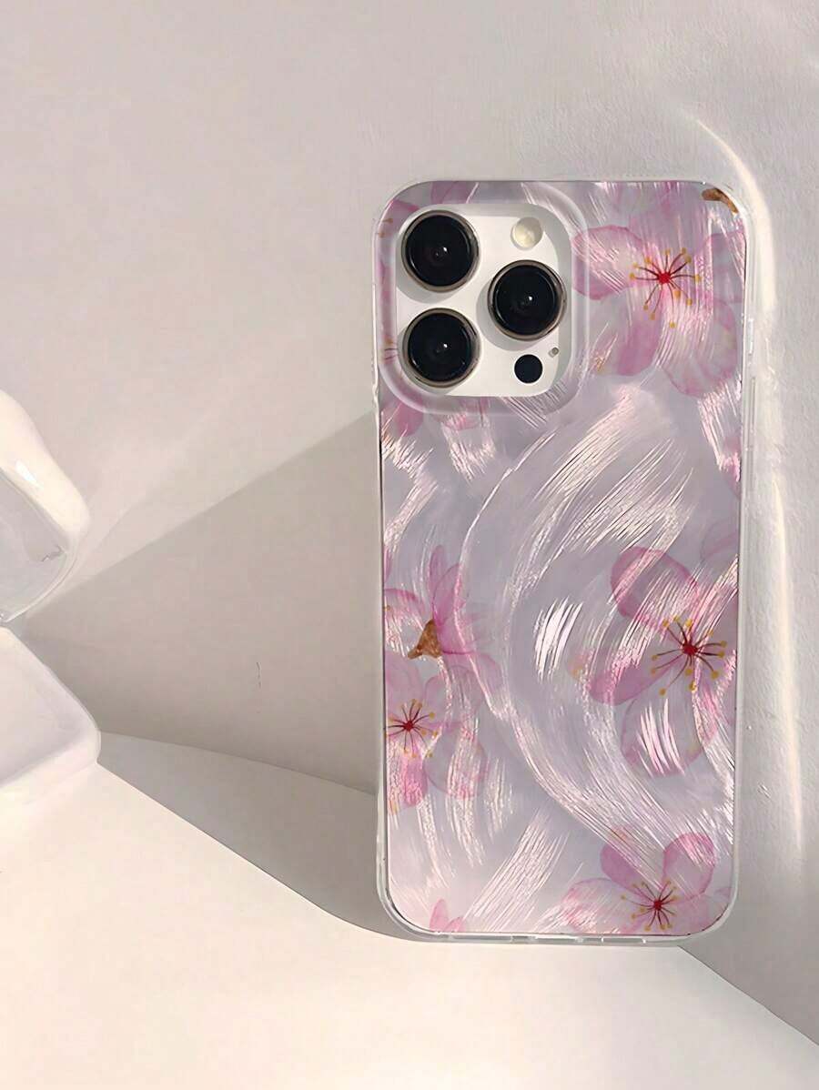 Funda con diseño floral moderno, suave, brillante, transparente, antihuellas y antirrayas. - Multicolor 8 - Ver 1
