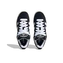 Adidas Originals CAMPUS 00s Leather Low-Top Sneakers, Unisex, Black & White - Black and White - View 5