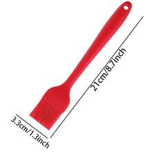 硅胶烘焙糕点刷 - 1 件耐热烹饪刷，适用于油、酱汁、黄油、烧烤、烤架和腌料，适用于洗碗机 - 彩色 - 查看 10