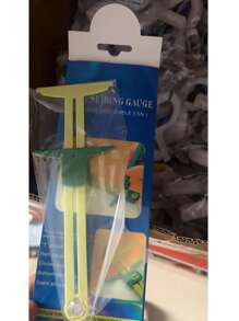 1pc High-Quality 5-In-1 Sliding Ruler, NANCY Professional Sewing Measuring Tool, Made Of Durable Plastic With High Precision. Combines Multiple Measurement Functions, Convenient For Sewing, Tailoring And Patch Cutting. Ergonomic Easy-Grip Handle For Comfortable Home Sewing Operation, Essential For Sewing Enthusiasts And Professional Tailors. Random Color/Style