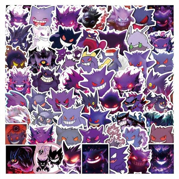 pokemon 50PCS Cute Pokemon Cartoon Stickers Decals DIY Decoration Notebook Phone Suitcase Laptop Refrigerator Kawaii Graffiti Toy Sticker Pack