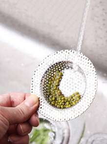 2 pezzi Filtro per scarico lavello in acciaio inossidabile, filtro per scarico lavello da cucina con fori completi, coperchio per scarico vasca da bagno