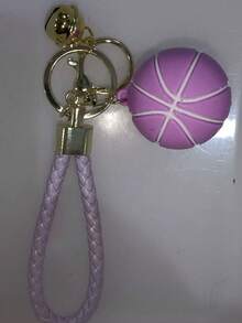 1 pieza Colgante de baloncesto, llavero con accesorio de baloncesto de goma suave y creativa, regalo de accesorios para coche, accesorios góticos lindos de Y2K, accesorios de Halloween, accesorios de Día del Maestro, cordones de identificación, accesorios de coche, adornos de bolso, accesorios navideños para coche, ideas de regalo para amigos y hermanas