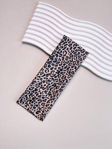 1/2/5条装秋冬季豹纹柔软防滑发圈，加宽设计，适合秋冬季节，弹性十足，可用于瑜伽和健身，多功能锦缎豹纹发圈，适合女性日常佩戴，也适用于开学季，是送给女孩的理想礼物。美发工具、美容配饰、卷发秋季度假必备发带 - 彩色 - 查看 10