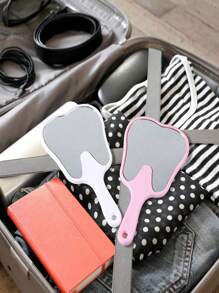 1 件镜子，手持化妆镜，随身旅行镜化妆镜，便携式美容镜，女士礼物，家居装饰，适用于水疗/浴室/家居/剃须/化妆镜