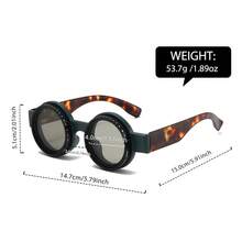 1pc Men's Round & Square Frame Minimalist Fashion Glasses , Suitable For Driving, Travel, Casual, Outdoor Activities And Daily Wear, Streetwear Style, Matching Sweaters, Jackets, Hoodies, Leather Pants And Cargo Pants, Ideal For Summer Beach Vacation, Outdoor And Travel Use. - Multicolor - View 6