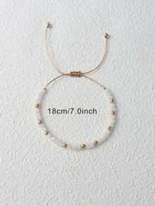 1 buc brățară de prietenie cu mărgele colorate, albastre și portocalii, cristale boeme, accesoriu de zi cu zi unisex, brățară/brățară reglabilă, cadou de bijuterii pentru femei