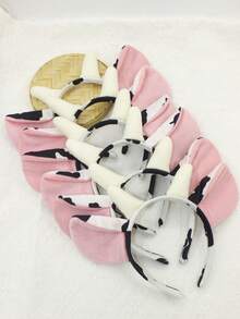 1 件/2 件/3 件/5 件/6 件时尚性感可爱牛耳头带、化妆造型、派对道具、万圣节服装、有趣的恶作剧礼物！ - 彩色 - 查看 9