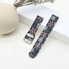 20mm/22mm Christmas Strap Compatible With Galaxy Watch 5Pro 45mm,7FE/6/5/4 40mm 44mm For Galaxy Classic Watch 6/4 42mm 46mm 43mm 47mm Soft Silicone Replaceable Watch Bracelet For Amazfit 45mm Smart Watch Band - 22mm - View 10