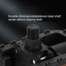 1 par de pedales plegables de bicicleta de nailon antideslizante para bicicleta de montaña/bicicleta plegable, accesorio universal de liberación rápida, ligero y duradero con clip para el dedo del pie