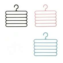 1/3 piezas Organizador de armario multifuncional antideslizante de 5 niveles, perchero de corbatas, perchero de bufandas, perchero de accesorios para el cabello, herramienta de almacenamiento doméstico práctica, ahorro de espacio, ordenado y limpio - Multicolor - Ver 4