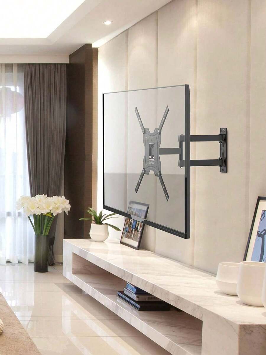 Soporte de Pared para TV de 32" a 55", Compatible con VESA, Fácil de Instalar - Negro - Ver 1