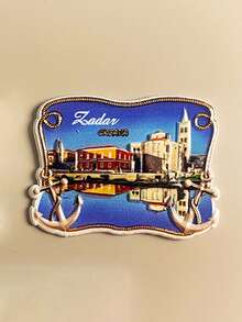 1 pieza Imán de nevera de regalo decorativo 3D de recuerdo de Grblje, Croacia