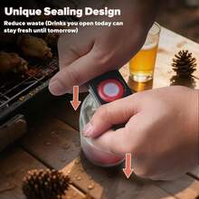 High-Quality Good Item AJXX 3-In-1 Multi-Function Bottle Opener, Pry And Seal Glass Bottles With Metal Caps, Heavy-Duty Stainless Steel, Rust Resistant Beer And Soda - Home, Bar, Camping, And Gifts YPSE - 1 - View 5