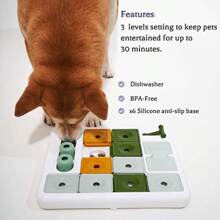 542YMXDog Puzzle Toy 3 Levels Mental Stimulating For Boredom And Smart Dogs Treat Puzzle For All Breeds Dog