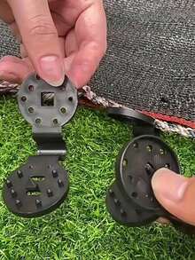 50/100 件渔网/遮阳网支架遮阳布重型锁扣，2025 新款遮阳布固定塑料夹，优质篷布夹栅栏布夹，适用于温室户外花园网，防鸟网，遮阳网