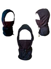 Set 4 Pasamontañas Coipas Balaclava Hombre Táctico Térmico Cómodos Ajustables Motociclistas Montañistas - Negro - Ver 5