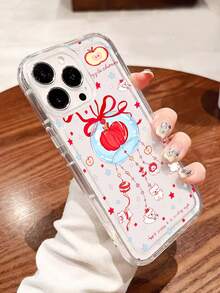 许愿苹果星风铃韩版高端防摔个性化创意小众手机壳，兼容 16/15 Pro Max，兼容 14 Plus/13/12保护壳 - 彩色 - 查看 2