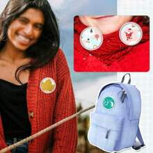 5/10/15/20/25/30/40/50个亚克力圆形透明空白徽章套装,适用于手工DIY徽章制作 - 彩色 - 查看 6