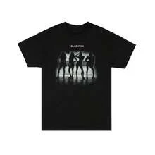 New Women's Cotton Clothing Flower Letter Printing Black P1nk Casual Round Neck Matching Short Sleeve Free Shipping