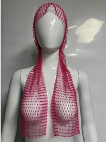 1 peça 65 cm brilhante strass decoração feminina chapéus escolares lenço de cabeça rave boate bonés
