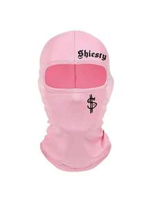 1 lub 2 sztuki Unisex "GHIEGTY" Kominiarka z nadrukiem Wiatroszczelna maska na twarz do podróży na świeżym powietrzu, wędrówek, jazdy na nartach i rowerze