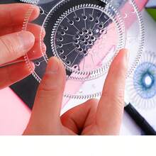 21件套益智万花筒玩具套装 - 趣味多样的魔法尺，是创意绘画的理想之选，也是完美的生日和圣诞礼物，以及优秀的学生文具奖励。 - 彩色 - 查看 4