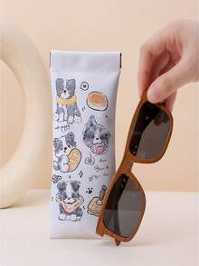 4 Styles Of Adorable Cartoon Eyeglass Cases - Featuring Cute Cat, Food, Panda Hugging Bamboo, And Lucky Cat Designs! Stylish Macaron Color Portable Scratch-Resistant Pouches Perfect For Girls, Ideal Travel Essentials For Back To School, Holiday Gifting, And Everyday Use, Combining Fun And Functionality For Fashion-Forward Eyewear Protection!