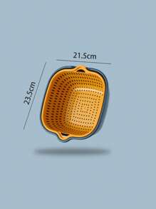 6/2 pièces, Passoire, Panier à double égouttage, Panier de passoire en plastique, Panier de lavage réutilisable, Passoire de cuisine, Panier de lavage de fruits et légumes, Fournitures de cuisine, Ustensiles de cuisine, Accessoires de cuisine