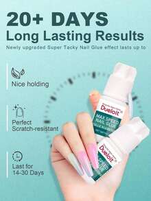 1PC/4Pc Max Speed Nail Glue For Press On Nails, Super Strength Flex Formula Nail Adhesive, With Twist-Off Cap & Nozzle Tip Squeeze Applicator,Need To Cut Off Half The Tip,Fast Drying Adhesive For Glue-On Nails & Repairs With Nozzle Tip Applicator, Ideal For Tips & Wraps - Cái chai - Xem 6