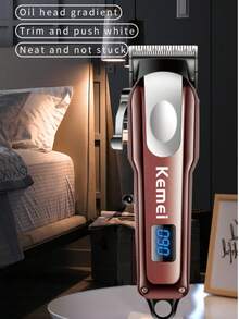 Kemei KM-233 Cordless Hair Clippers For Men Professional,Rechareable Hair Beard Timmer For Men With LCD Dispaly,R-TYPE BLADE Dustment Of The Cutter Head,Electric Razor Beard Shavers Gift For Men,USB Type-C - Multicolor - View 4