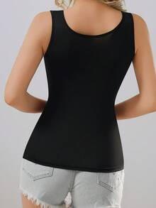 yalisi 3 piezas de tops de camisola sin mangas versátiles, de unicolor, aptos para uso diario, para todas las estaciones - Multicolor - Ver 7