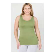 Yelete Comfortable Plus Size Tank Tops For Women - 灰色 - 查看 6