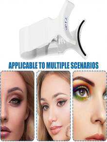 V型磁性睫毛夹，新手睫毛夹，女士/女孩入门级修容工具，价格实惠，情人节礼物，旅行必备，房间装饰，情人节礼物，便宜货，房间用品，1美元商品，度假必备，女士礼物，卧室用品，情人节，99美分 - 白色 - 查看 5