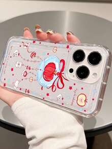 许愿苹果星风铃韩版高端防摔个性化创意小众手机壳，兼容 16/15 Pro Max，兼容 14 Plus/13/12保护壳 - 彩色 - 查看 3