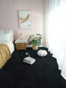 6 件柔软毛绒拼图地垫，创意互锁瓷砖，纯色简约设计 - 彩色 - 查看 5