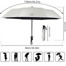 1 把防风折叠伞，便携式自动开收伞，8 根伞骨