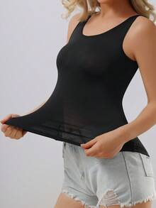 yalisi 3 piezas de tops de camisola sin mangas versátiles, de unicolor, aptos para uso diario, para todas las estaciones - Multicolor - Ver 5