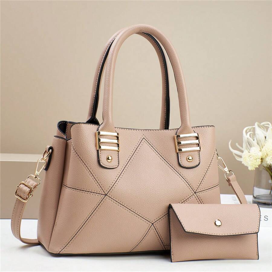 Women Shoulder Bags - 卡其 - 查看 1