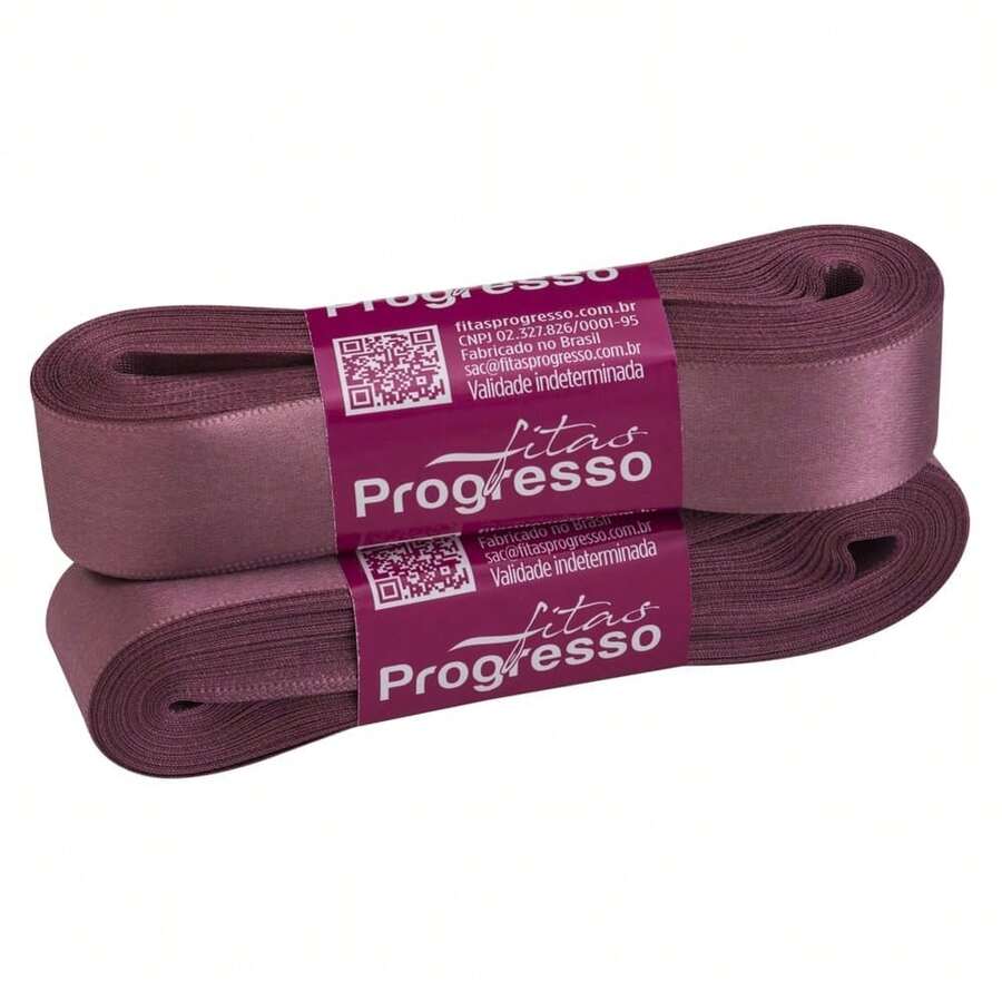 Satin Ribbon 22mm Wide In 10m Pieces. - ROSÉ (color 344) - View 1