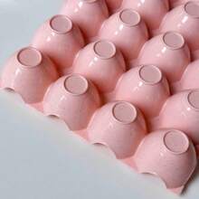 Conjunto de 2 piezas, 24  cuadrículas /pieza, caja de almacenamiento de huevos, recipiente de almacenamiento de huevos para refrigerador, caja de preservación de alimentos de cocina, soporte de huevos creativo,  soporte de huevos apilable transparente para almacenamiento y organización de cocina, material de contacto, seguro y fácil de limpiar , Navidad - Azul - Ver 6