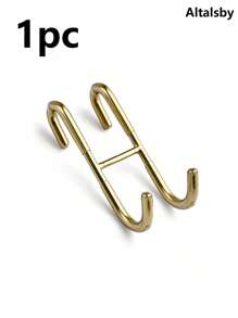 1pc Stainless Steel Towel Hook, Punch Free Bathroom Partition Hook, Heavy Duty Hook Rack For Robe, Towel, Over The Door Hook For Bathroom, Kitchen Multi-Scale Use, Bathroom Accessories - Multicolor - View 20