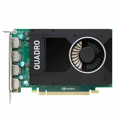 Nvidia Karta graficzna Quadro M2000 4 GB GDDR5 Professional, architektura Maxwell, pełna wysokość, jedno gniazdo, Quad DisplayPort 1.2 (obsługa 4K), do zastosowań CAD, wizualizacji przemysłowej, przepływów pracy z wieloma monitorami (opakowania przemysłowe)