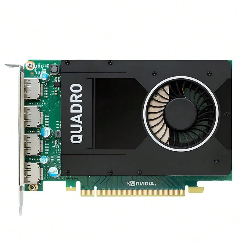 Nvidia Quadro M2000 4GB GDDR5 专业显卡，Maxwell 架构，全高单插槽，四路 DisplayPort 1.2（支持 4K），适用于 CAD、工业可视化、多显示器工作流程（工业包装） - M2000 4G - 查看 1