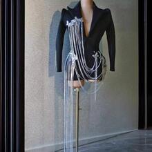 Mode Neues Design Sinn Quaste Kette Bar Performance Abend Gastgeber Anzug Kleid - Stil 15 - Übersicht 2