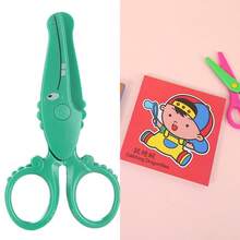 1 件剪刀、手工剪刀、学龄前剪纸训练、儿童塑料剪刀、可爱卡通动物造型剪刀（鳄鱼、海豚、鹦鹉）、塑料工艺 DIY 剪刀、儿童工艺剪刀、DIY 工具、节日/创意礼物、返校