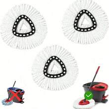 Bộ 3/2/1 đầu lau nhà bằng sợi siêu nhỏ làm sạch sâu dành cho cây lau nhà xoay Ocedar - Siêu thấm hút, có thể giặt thay thế cho phòng tắm, nhà bếp, phòng khách, phòng ngủ và sàn cứng (Đầu lau nhà tương thích với EasyWring/Viled/MOFT, màu trắng) - Nhiều màu - Xem 2