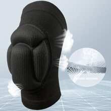 1 pieza/2 piezas Rodilleras protectoras de caparazón de tortuga gruesas para hombres y mujeres en tallas S/M/L/XL, rodilleras negras de espuma con patrón de caparazón de tortuga, gruesas, de 3 cm de grosor y con esponja EVA de alta resiliencia, suaves y transpirables, adecuadas para baile, voleibol, baloncesto, fútbol, tenis, carrera, etc.